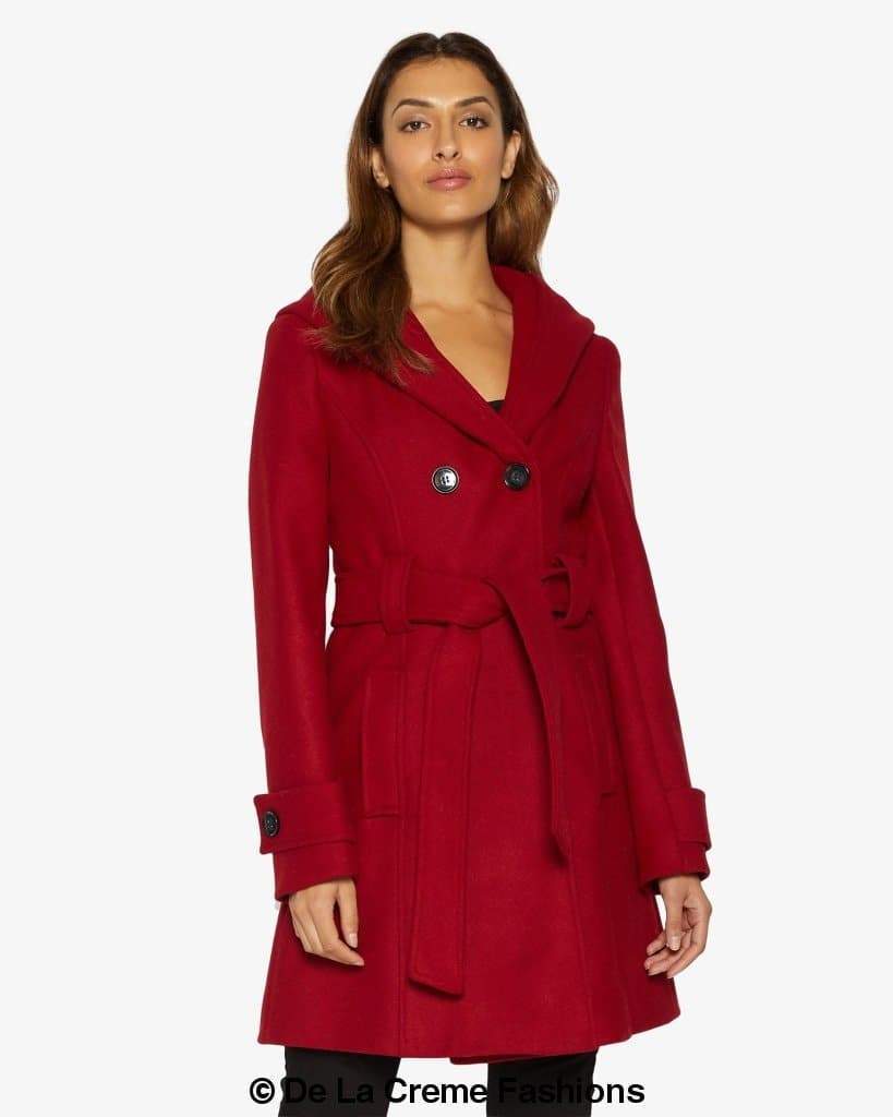 Slim Fit Shawl Hooded Coat (1325) - Great Hall Collections House