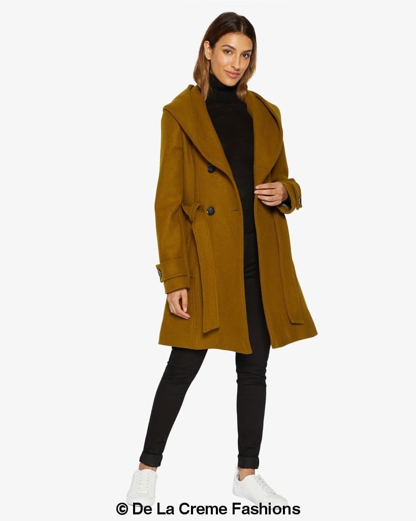 Slim Fit Shawl Hooded Coat (1325) - Great Hall Collections House