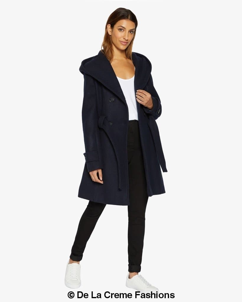 Slim Fit Shawl Hooded Coat (1325) - Great Hall Collections House