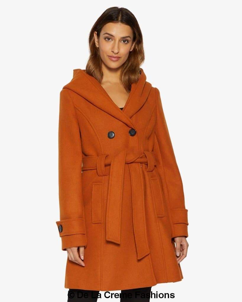 Slim Fit Shawl Hooded Coat (1325) - Great Hall Collections House