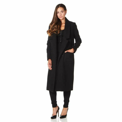 De La Creme - Womens Faux Wool Wrap Coat - Great Hall Collections House