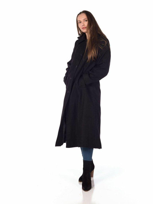 Faux Wool Longline Hooded Winter Coat - Great Hall Collections House