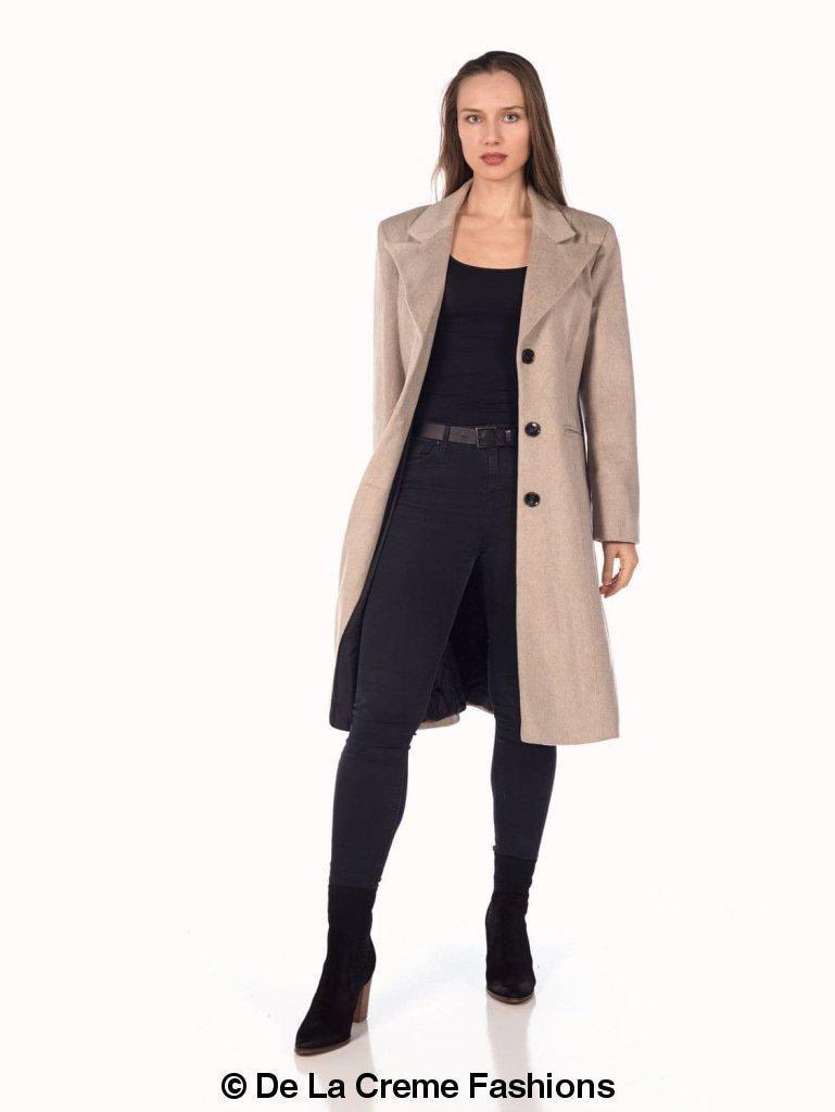 De La Creme - Women's Mohair Blend Longline Winter Coat made in uk - Great Hall Collections House