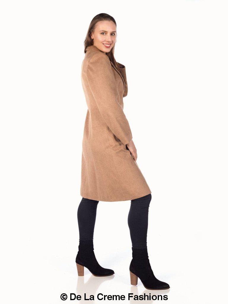 De La Creme - Women's Mohair Blend Longline Winter Coat made in uk - Great Hall Collections House