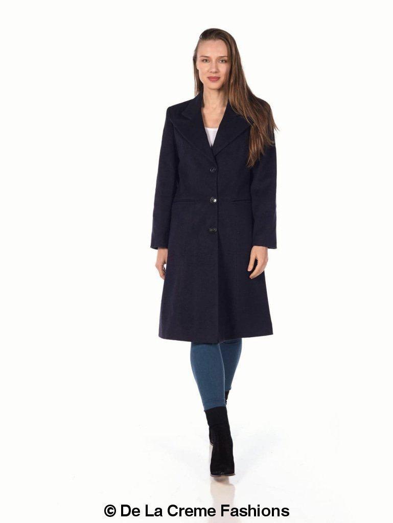 De La Creme - Women's Mohair Blend Longline Winter Coat made in uk - Great Hall Collections House