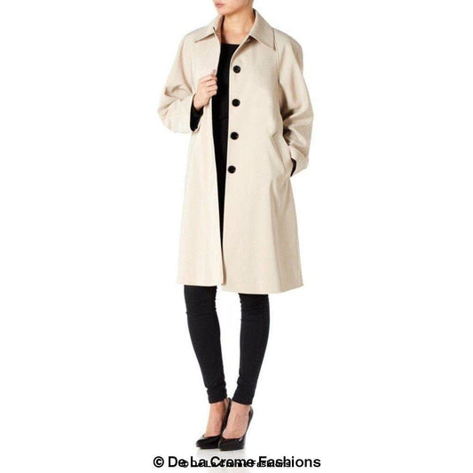 De La Creme Womens Oversized Knee Length Swing Coat made in UK - Great Hall Collections House