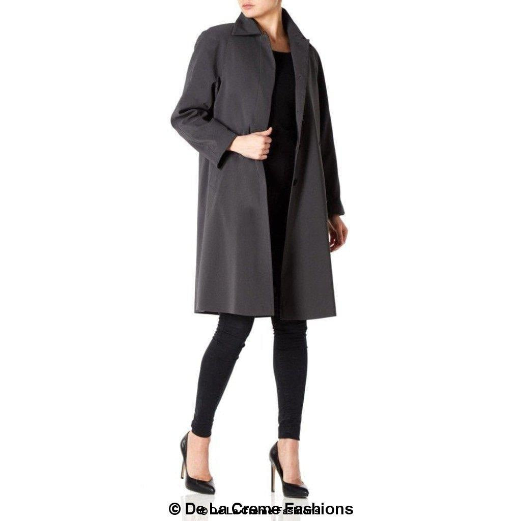 De La Creme Womens Oversized Knee Length Swing Coat made in UK - Great Hall Collections House