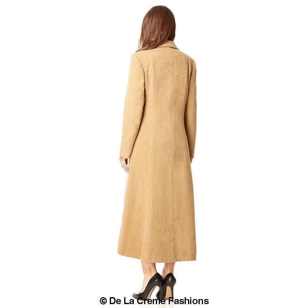 Single Breasted Long Winter Coat - Great Hall Collections House