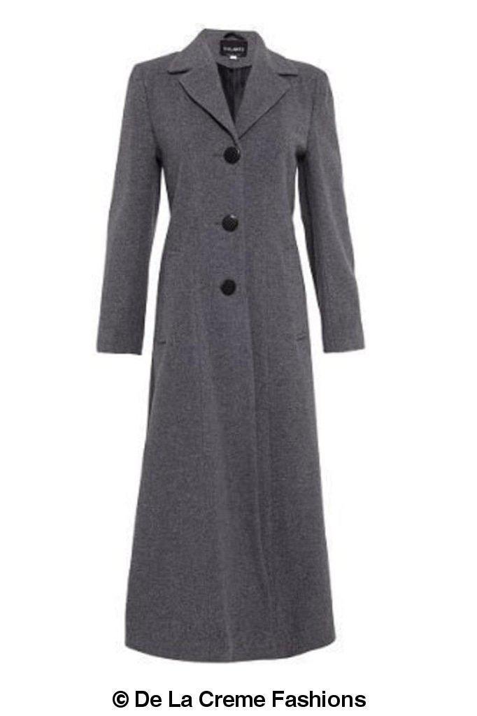 Single Breasted Long Winter Coat - Great Hall Collections House