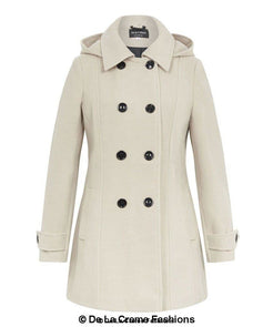 Double Breasted Hooded Coat main image 0