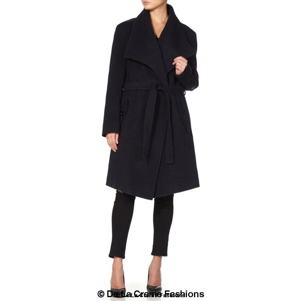 Wool Blend Large Lapel Duster Coat - Great Hall Collections House
