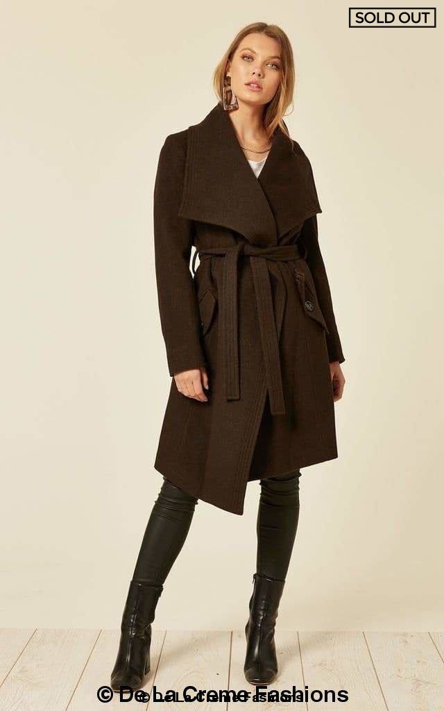 Wool Blend Large Lapel Duster Coat - Great Hall Collections House