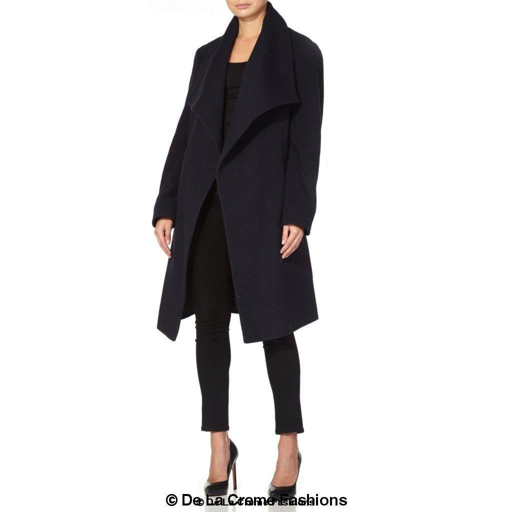 Wool Blend Large Lapel Duster Coat - Great Hall Collections House