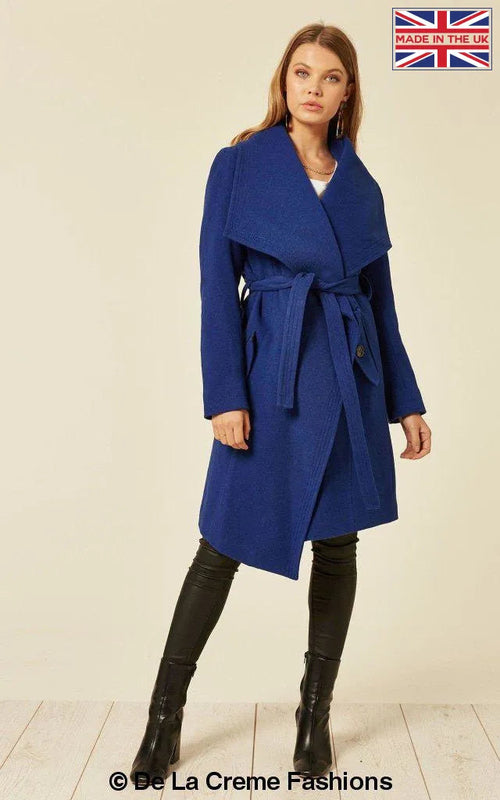 Wool Blend Large Lapel Duster Coat - Great Hall Collections House