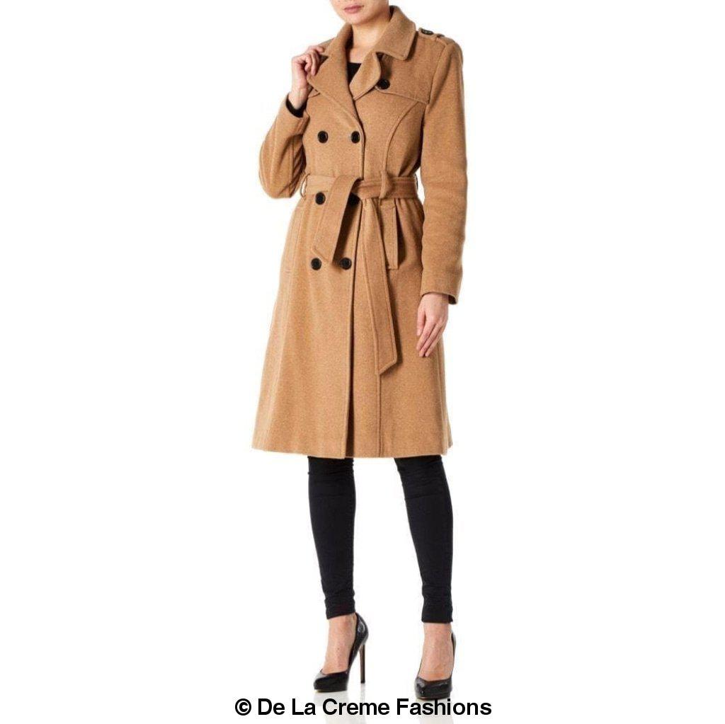Wool and Cashmere Blend Military Coat (9048) Made in UK - Great Hall Collections House
