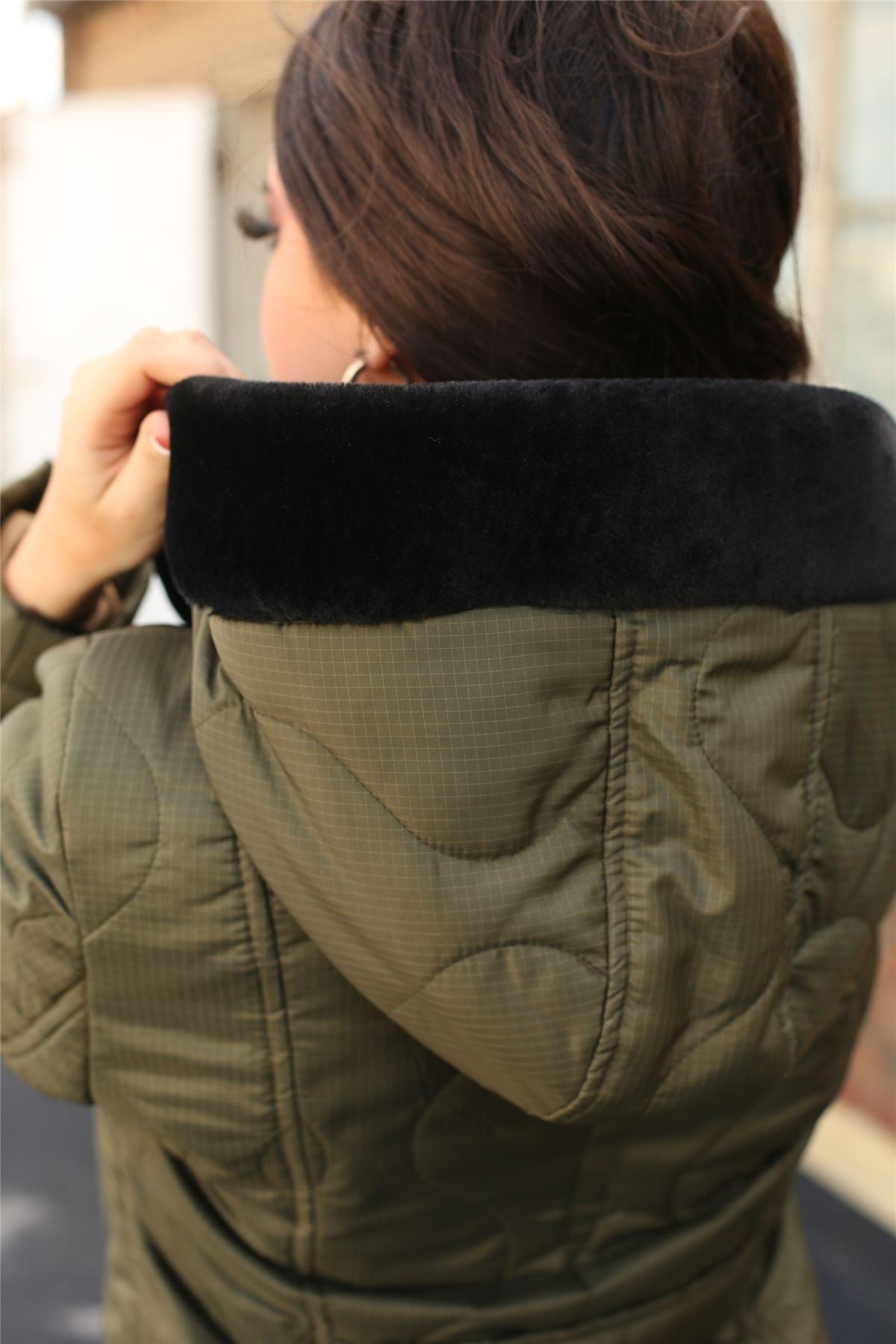 Quilted Single Breasted Longline Hooded Coat - Great Hall Collections House