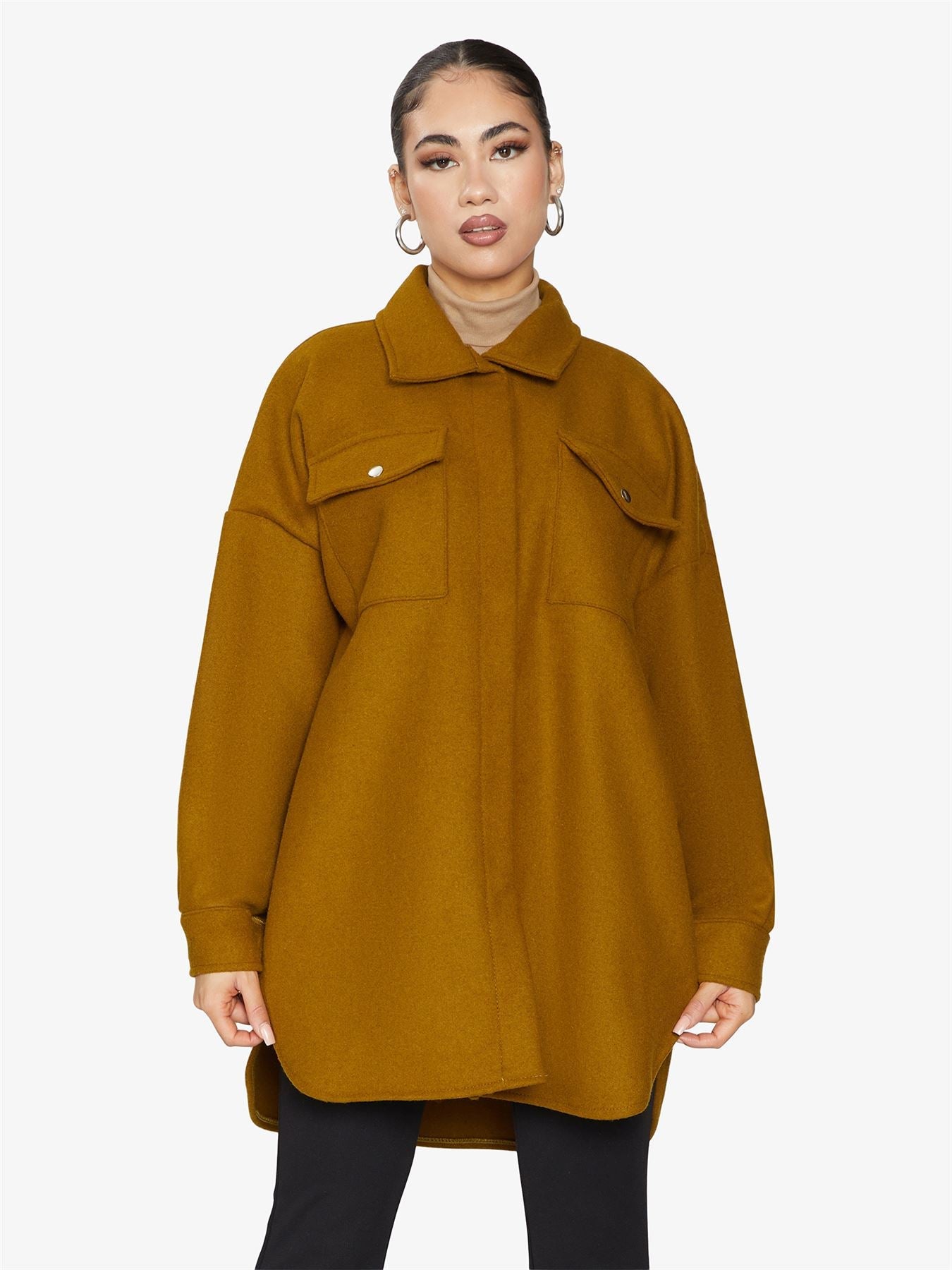 Oversized Stud Button jacket made in UK - Great Hall Collections House