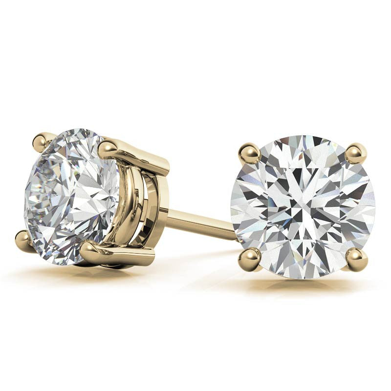 1.50 Ctw  Diamond Stud Earrings in 14k White Gold (G-Vs)