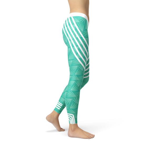 Turquoise Sports Leggings - Great Hall Collections House