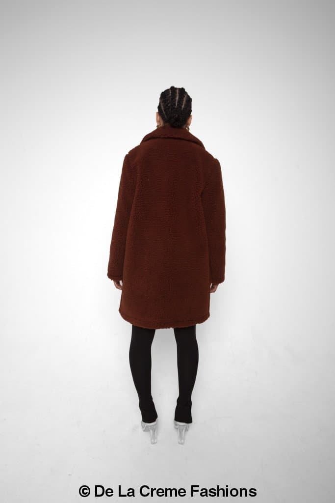 Jacqueline Oversized Teddy Coat MADE IN UK - Great Hall Collections House