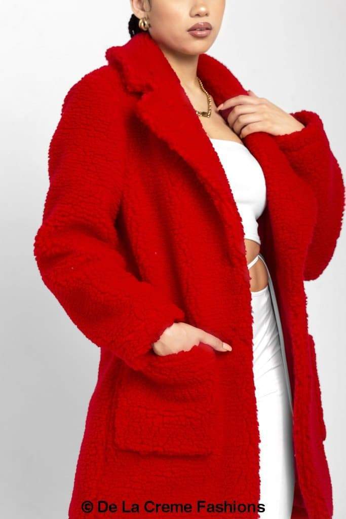 Jacqueline Oversized Teddy Coat MADE IN UK - Great Hall Collections House