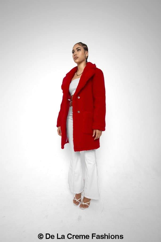 Jacqueline Oversized Teddy Coat MADE IN UK - Great Hall Collections House