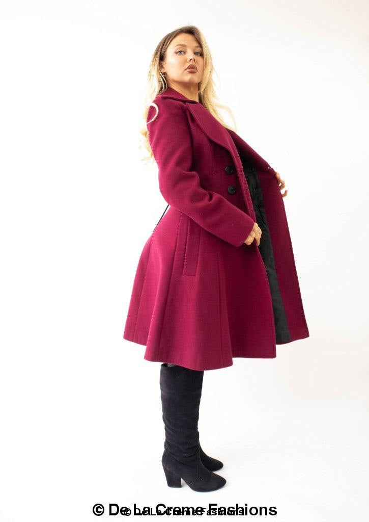 Kirsty Slim Fit A-Line Coat - Great Hall Collections House