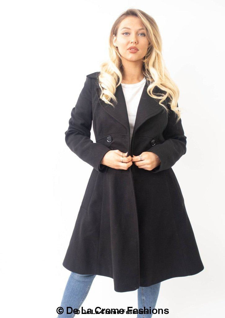 Kirsty Slim Fit A-Line Coat - Great Hall Collections House
