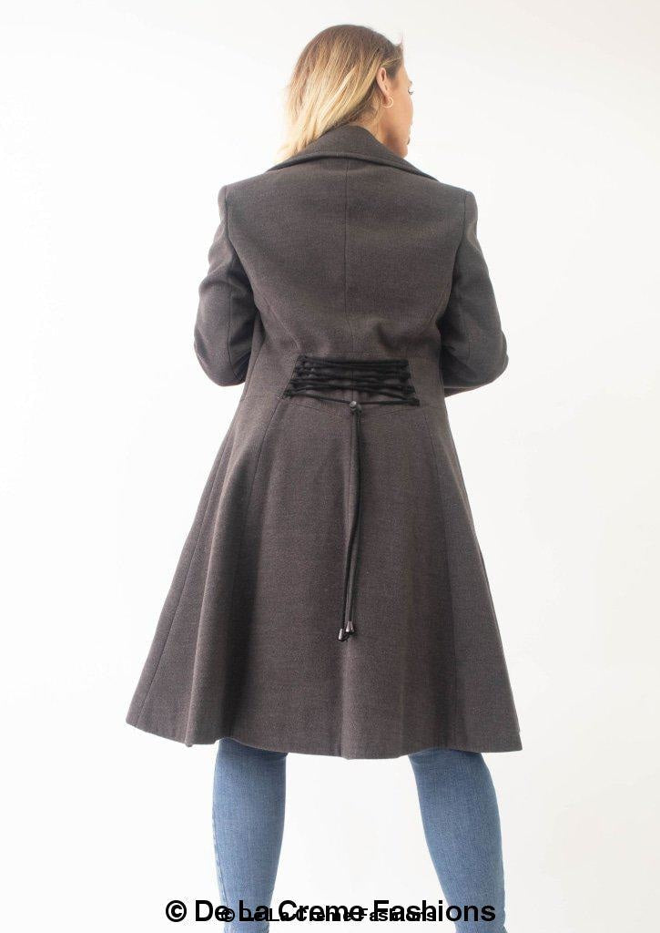 Kirsty Slim Fit A-Line Coat - Great Hall Collections House