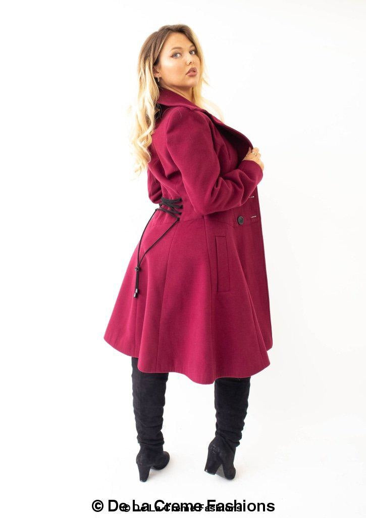 Kirsty Slim Fit A-Line Coat - Great Hall Collections House