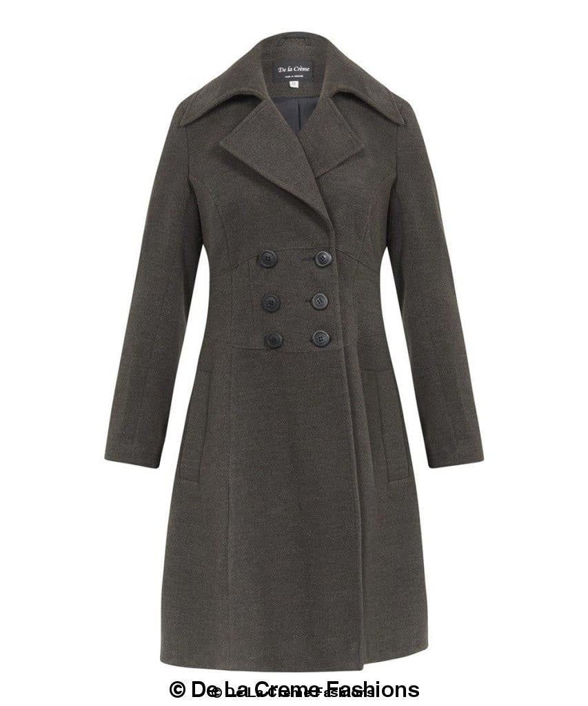 Kirsty Slim Fit A-Line Coat - Great Hall Collections House