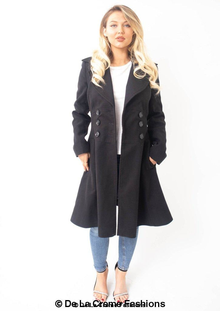 Kirsty Slim Fit A-Line Coat - Great Hall Collections House