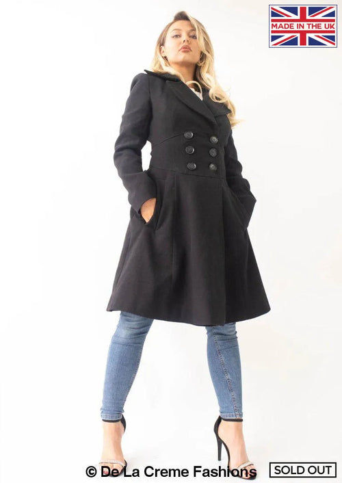 Kirsty Slim Fit A-Line Coat - Great Hall Collections House