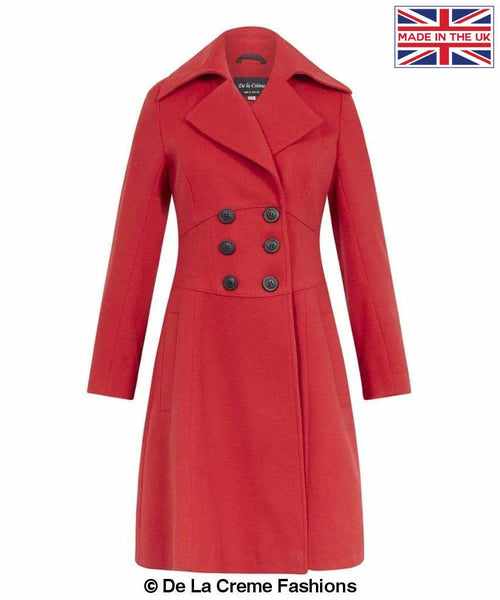 Kirsty Slim Fit A-Line Coat - Great Hall Collections House