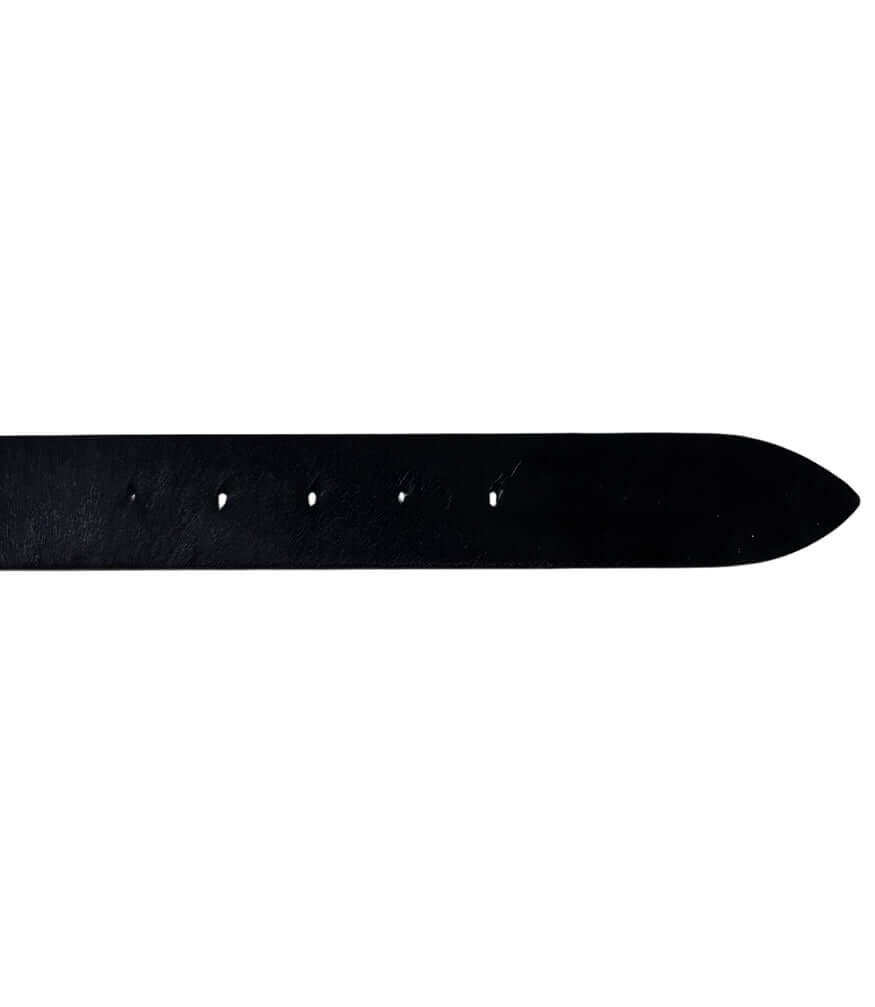 Black Short Calf Hair Belt