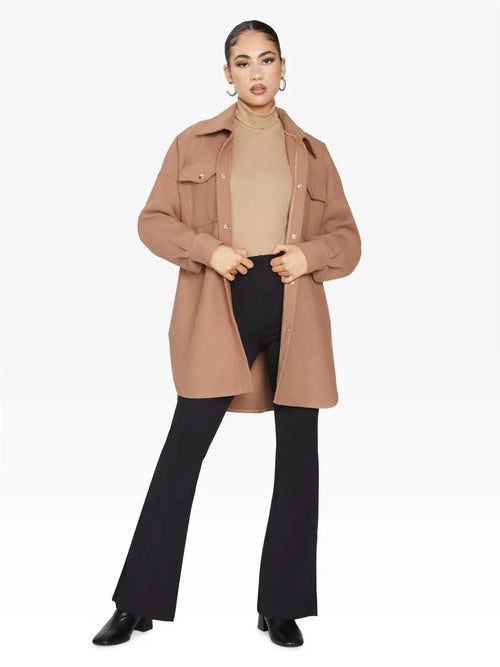 Oversized Stud Button jacket made in UK - Great Hall Collections House