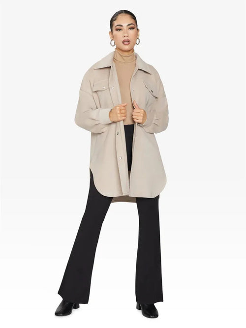 Oversized Stud Button jacket made in UK - Great Hall Collections House