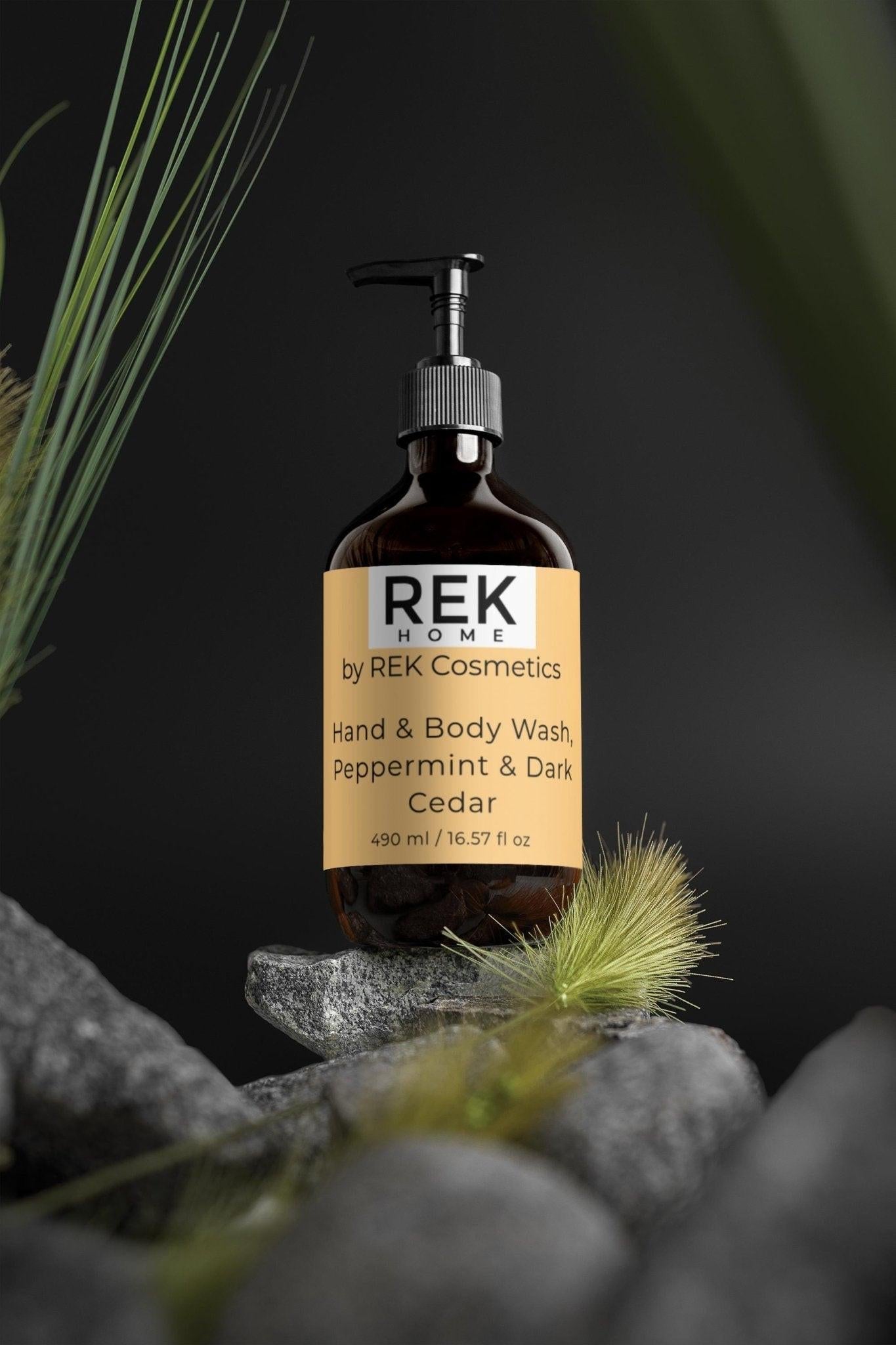 Peppermint Body Wash with Dark Cedar for Hands & Body