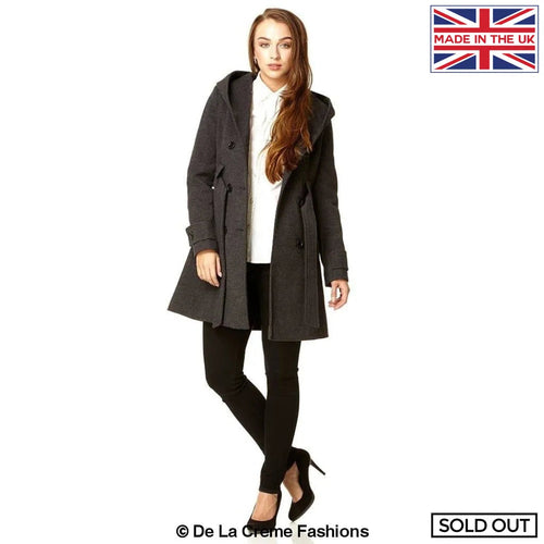Slim Fit Shawl Hooded Coat (1325) - Great Hall Collections House