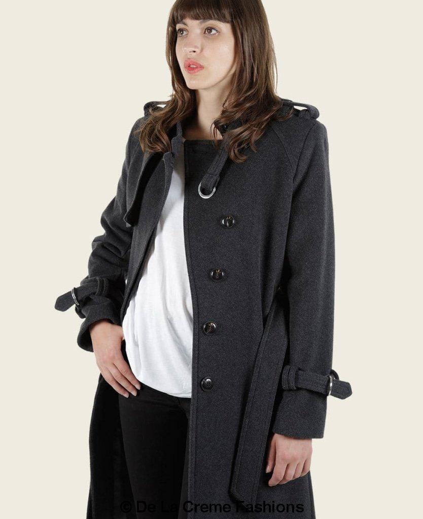 VENTURA - Tailored Stylish Collarless Trench Coat - Great Hall Collections House