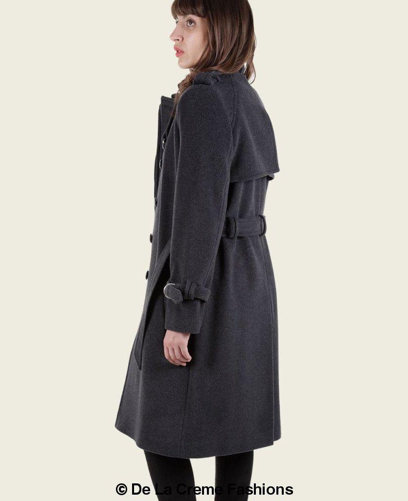 VENTURA - Tailored Stylish Collarless Trench Coat - Great Hall Collections House