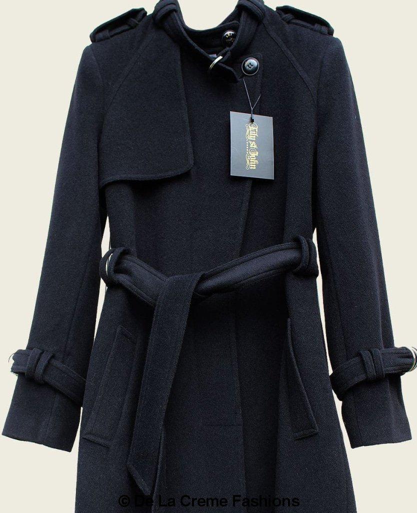 VENTURA - Tailored Stylish Collarless Trench Coat - Great Hall Collections House